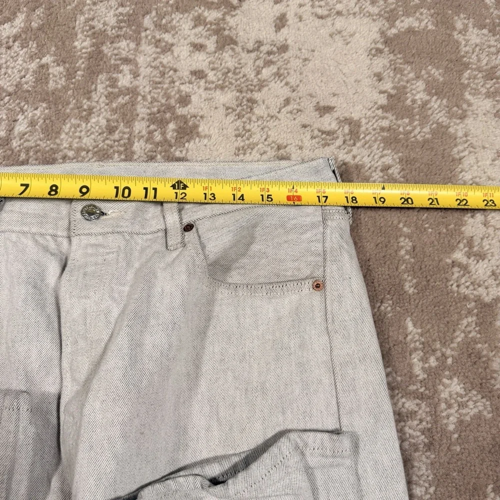 Vintage Levis 501 XX Jeans Men's 36x30 Gray Denim Button Fly Straight